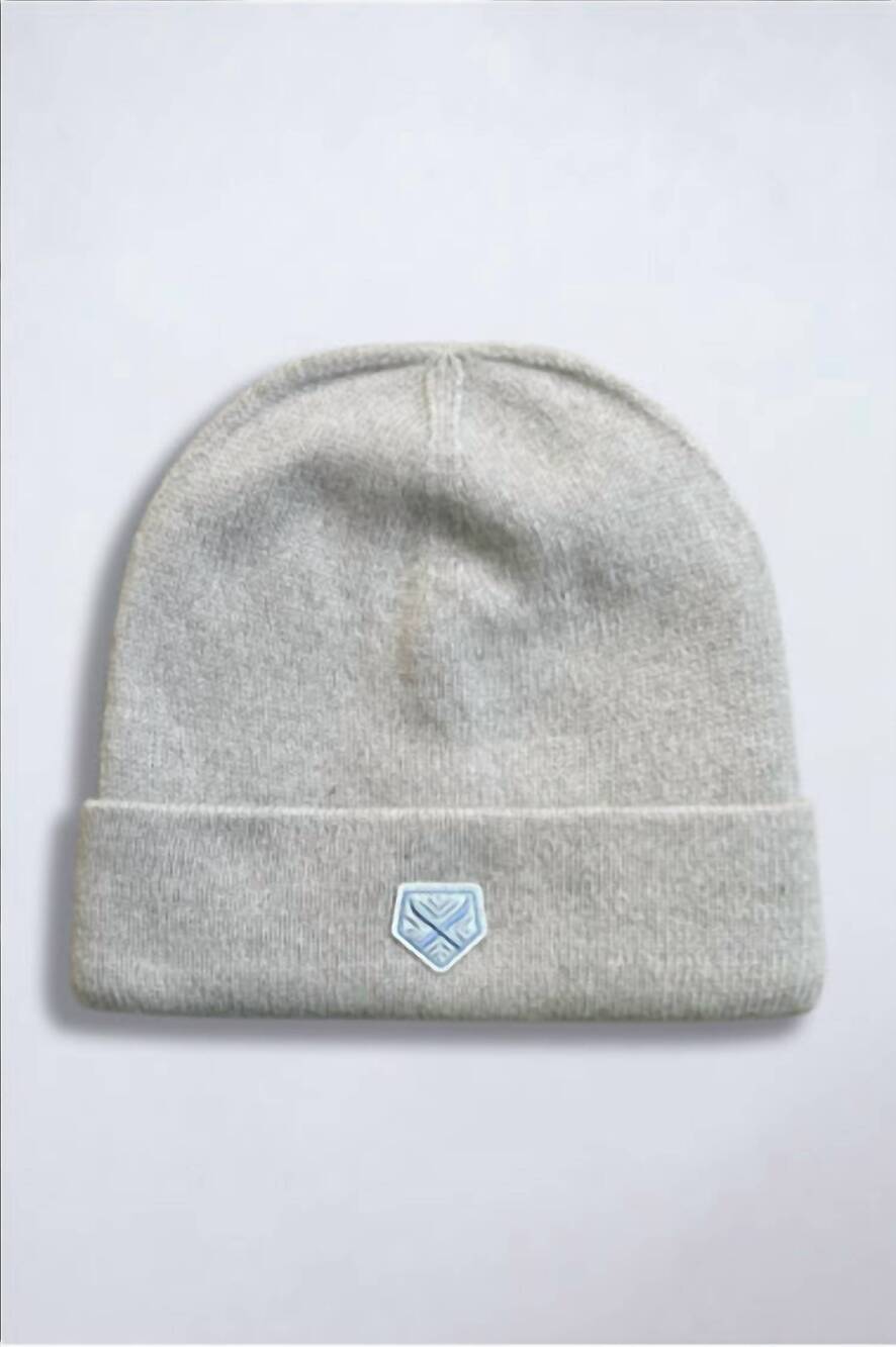 NEW POWDER PUFF COLLECTION women's cashmere merino beanie in oatmeal
